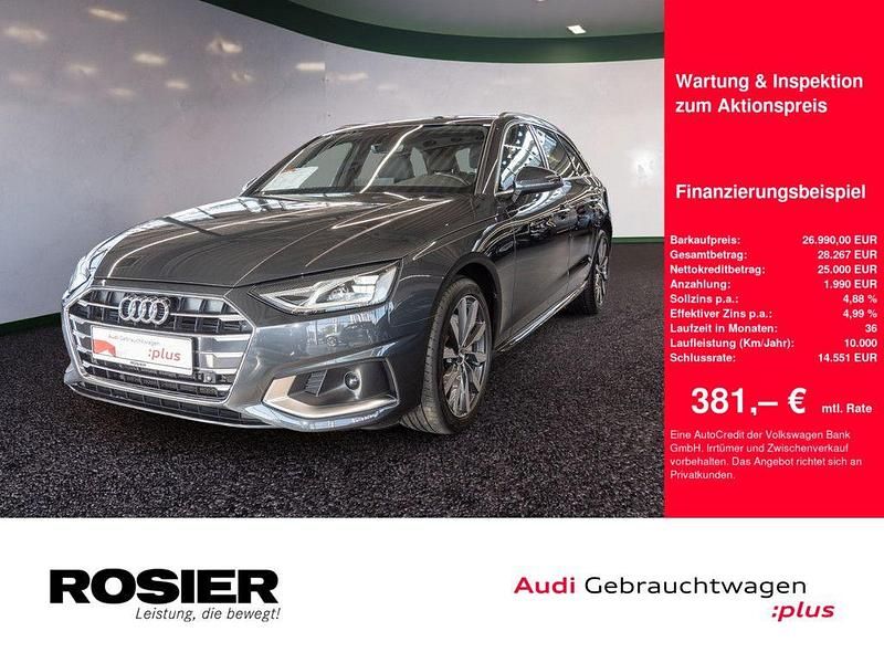 Grau / manhattangrau Gebraucht 2021 Audi A4 Advanced Plus Kombi | 26.990 € (Fairer Preis) - Bild 1/4