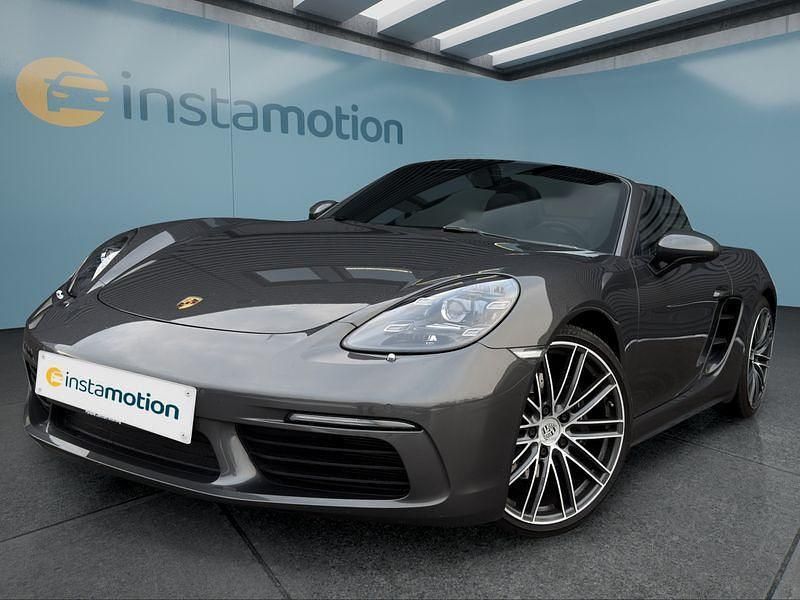 Grau Gebraucht 2020 Porsche 718 Boxster Cabrio | 67.449 € (Teuer) - Bild 1/4