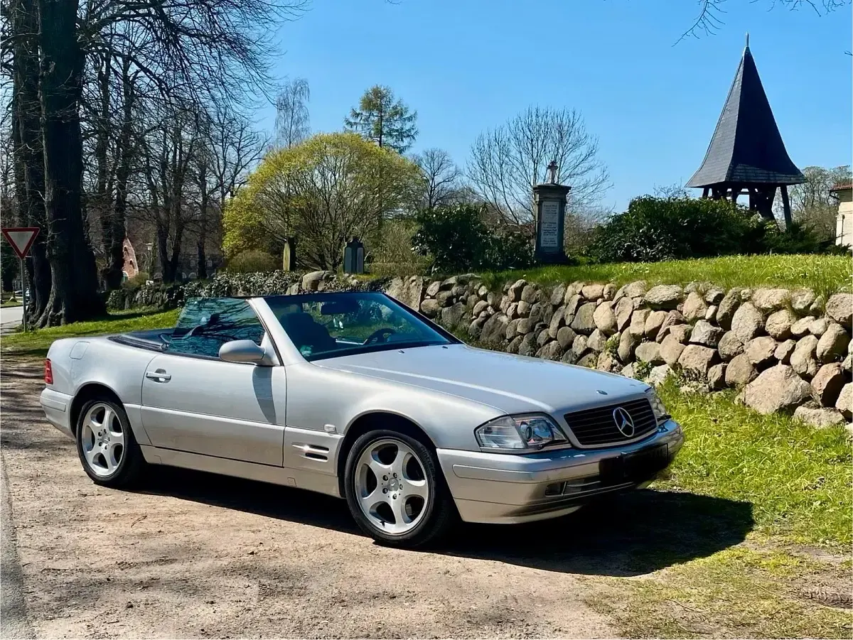 Gebraucht Mercedes SL320 224 PS (164 kW) 2000 Silber Cabrio
