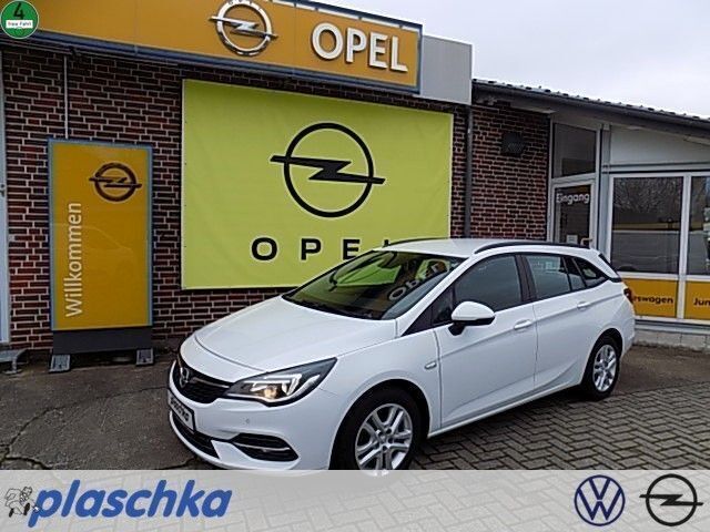 Schneeweiß Gebraucht 2020 Opel Astra Business Kombi | 11.850 € (Fairer Preis) - Bild 1/4