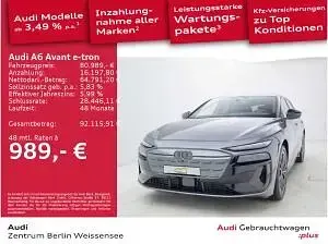 Gebraucht Audi A6 e-tron Performance 269 kW (367 PS) 2025 Grau (daytonagrau perleffekt) Kombi