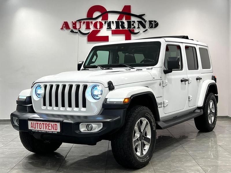 Weiß Gebraucht 2020 Jeep Wrangler Unlimited Sahara SUV | 47.900 € (Fairer Preis) - Bild 1/4