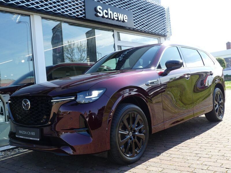 Rot Gebraucht 2025 Mazda CX-80 Homura-Line SUV | 60.990 € (Fairer Preis) - Bild 1/4