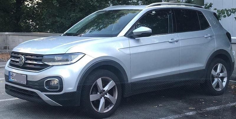 Silber Gebraucht 2021 VW T-Cross Style SUV | 16.000 € (Superpreis) - Bild 1/4