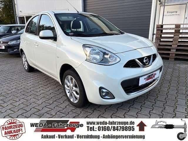 Weiß Gebraucht 2015 Nissan Micra Visia Kleinwagen | 5.999 € (Etwas zu teuer) - Bild 1/4