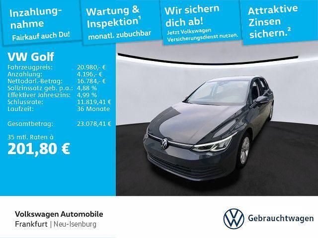 Uranograu Gebraucht 2022 VW Golf Life Limousine | 20.980 € (Fairer Preis) - Bild 1/4