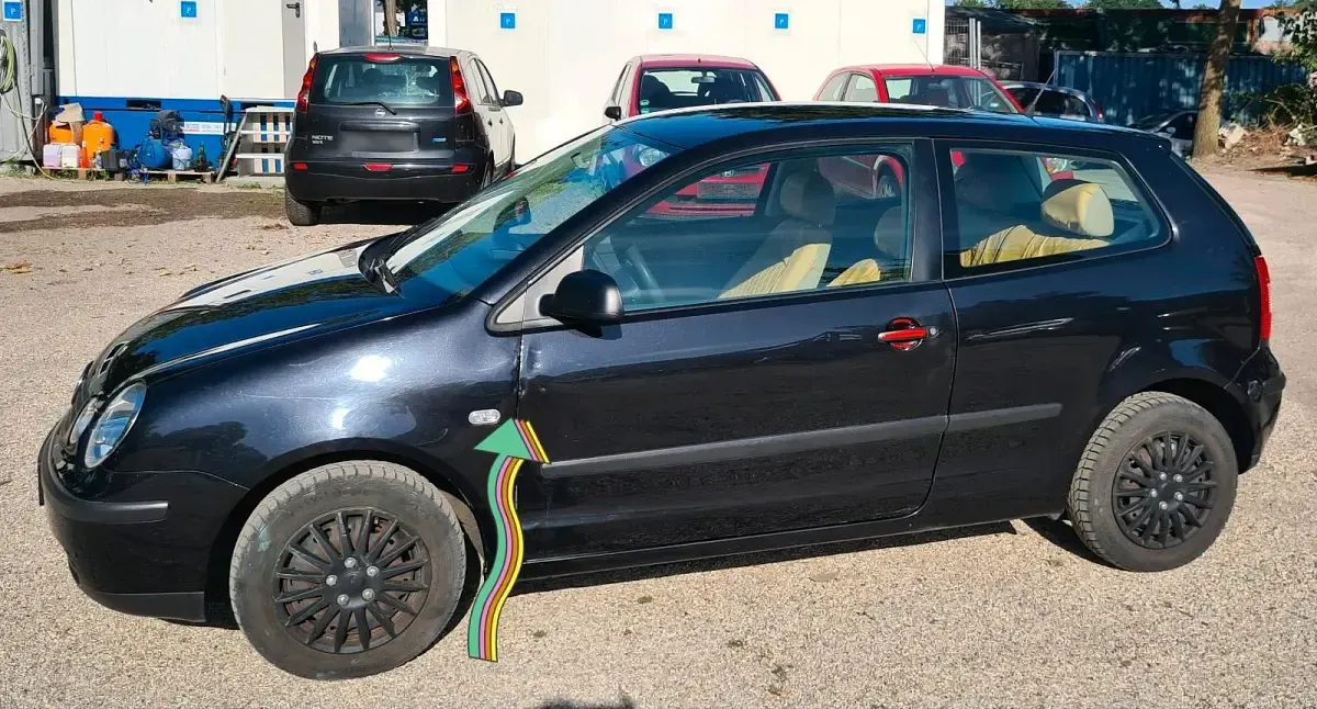 Gebraucht VW Polo 2002 Schwarz Kleinwagen