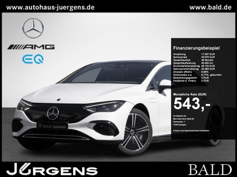 Weiss manufaktur opalithweiss bright Gebraucht 2024 Mercedes EQE350 Electric Art Limousine | 53.840 € (Fairer Preis) - Bild 1/4