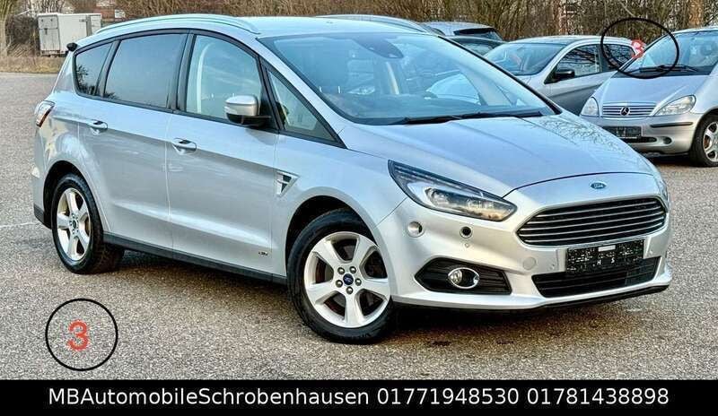 Silber Gebraucht 2020 Ford S-MAX Business Edition Van / Kleinbus | 10.999 € (Superpreis) - Bild 1/3