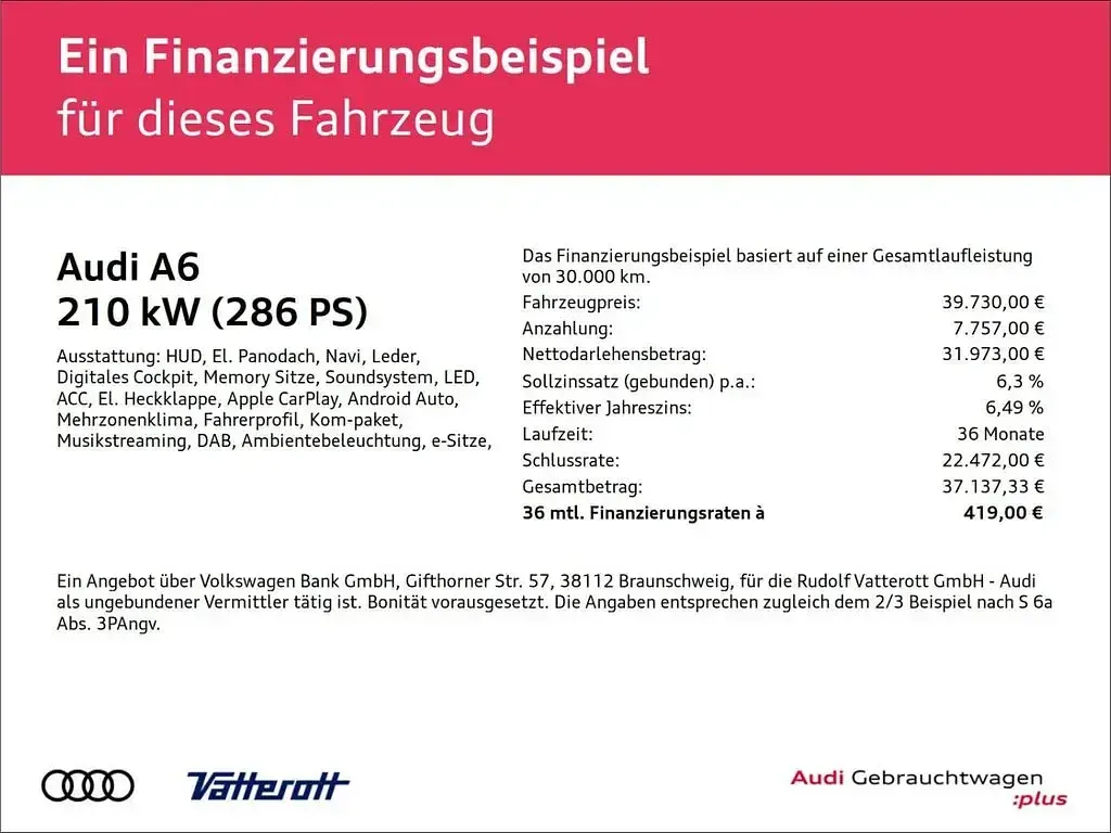 Gebraucht Audi A6 Design 286 PS (210 kW) 2022 Blau Kombi