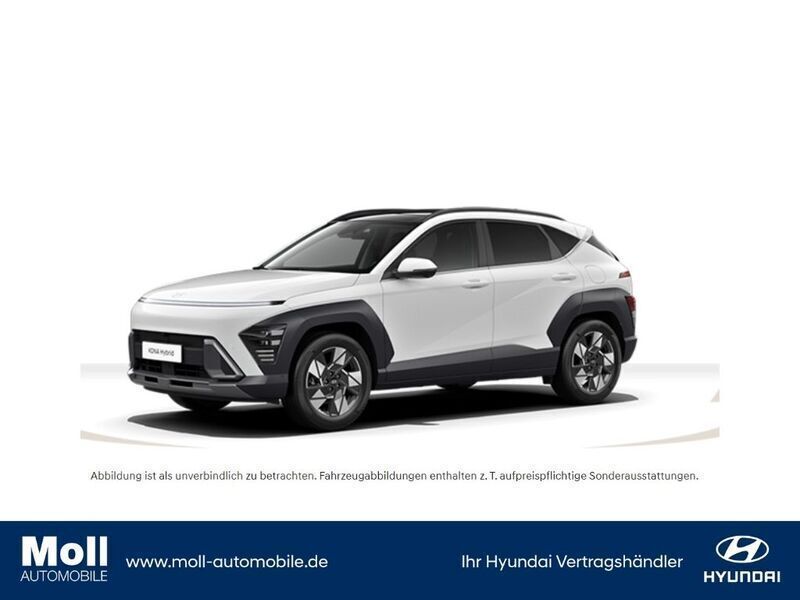 Atlas white / sol Gebraucht 2024 Hyundai Kona Prime SUV | 28.480 € (Fairer Preis) - Bild 1/4
