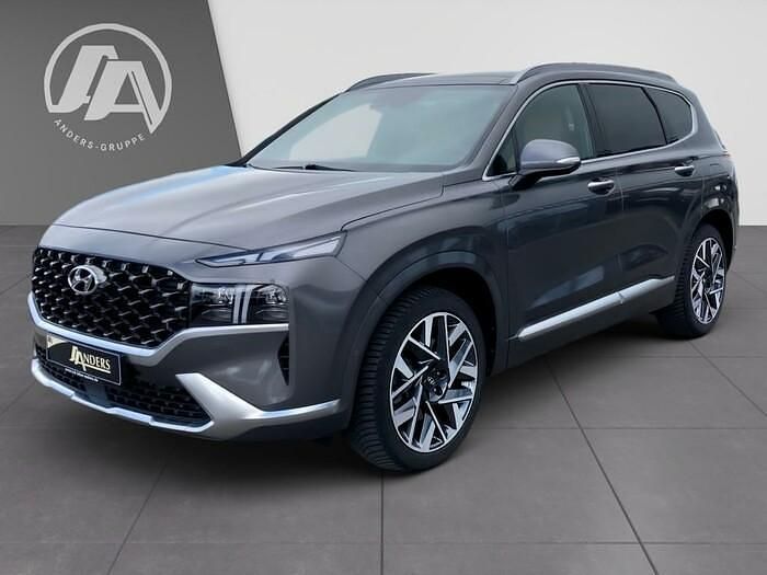 Grau Gebraucht 2023 Hyundai Santa Fe Signature SUV | 39.884 € (Guter Preis) - Bild 1/4