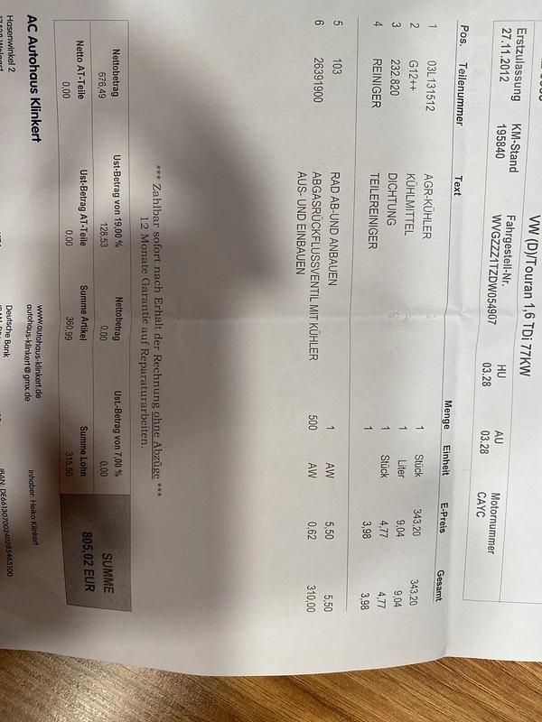 Gebraucht VW Touran 105 PS (77 kW) 2012 Braun Van / Kleinbus