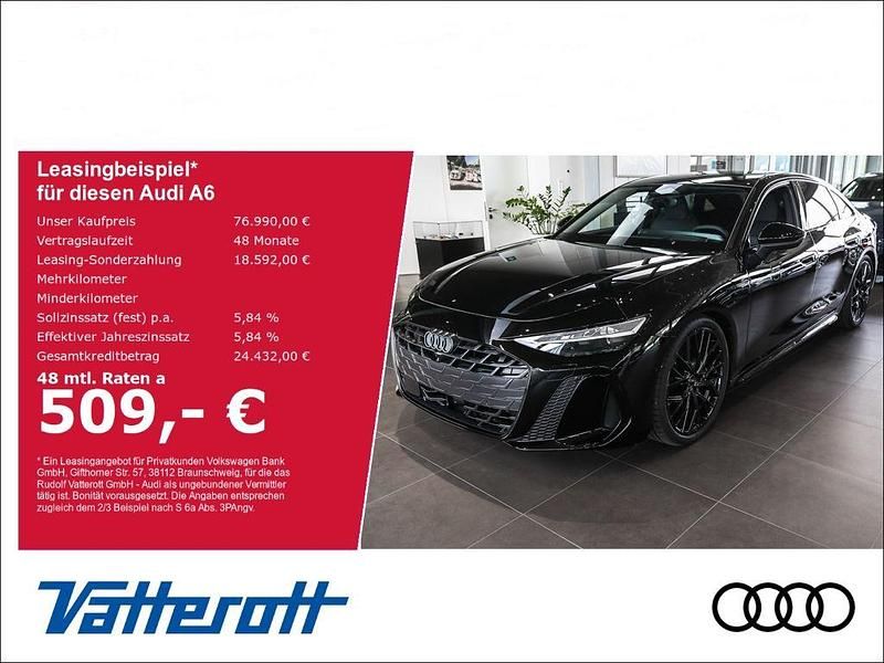 Mythosschwarz metallic Neu 2025 Audi A6 Edition .1 Limousine | 76.990 € (Guter Preis) - Bild 1/4