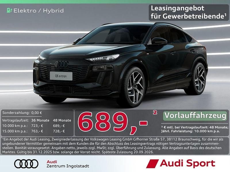 Mythosschwarz Neu 2025 Audi Q6 Sportback e-tron Sport SUV | 81.850 € (Superpreis) - Bild 1/3