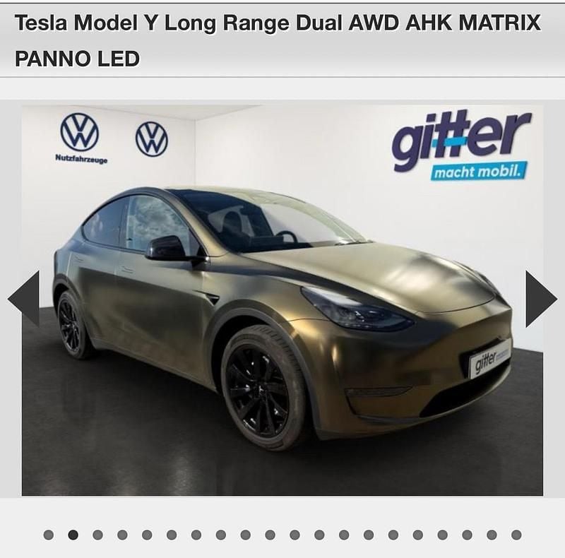 Gold Gebraucht 2024 Tesla Model Y Long Range AWD SUV | 40.850 € (Fairer Preis) - Bild 1/1