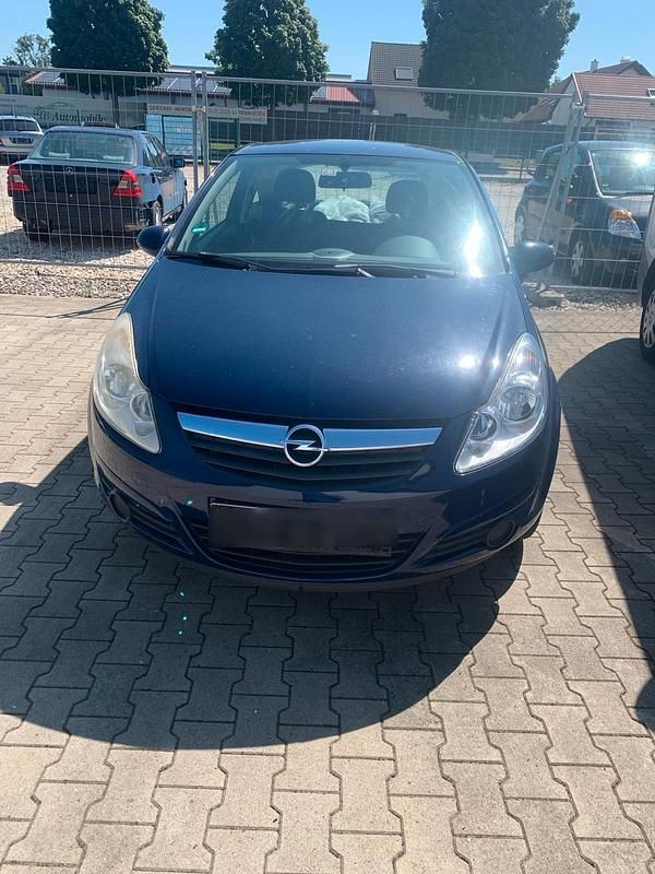 Blau Gebraucht 2008 Opel Corsa Kleinwagen | 790 € (Superpreis) - Bild 1/4