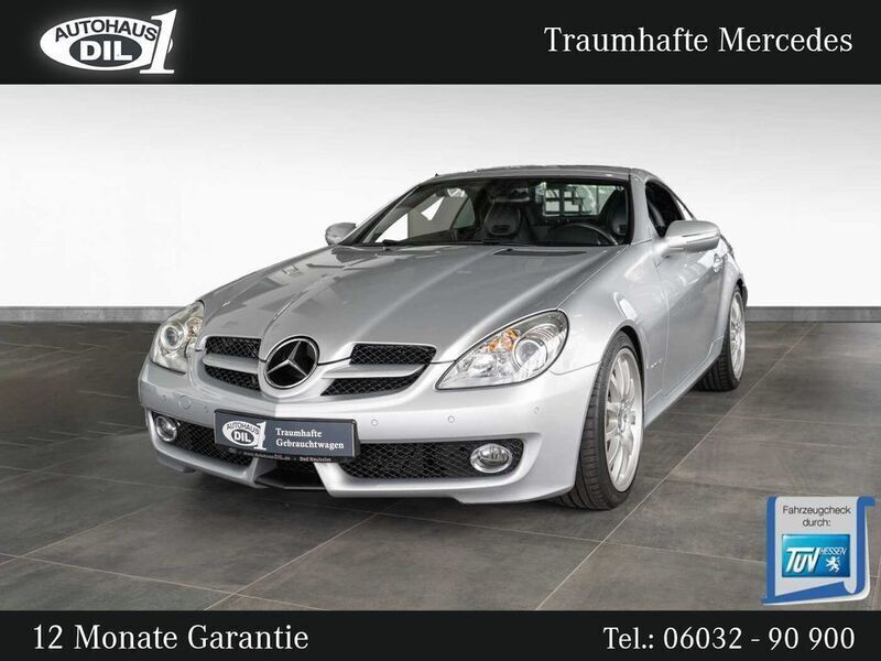 Iridiumsilber metalliclack Gebraucht 2008 Mercedes SLK200 Cabrio | 14.450 € (Teuer) - Bild 1/3