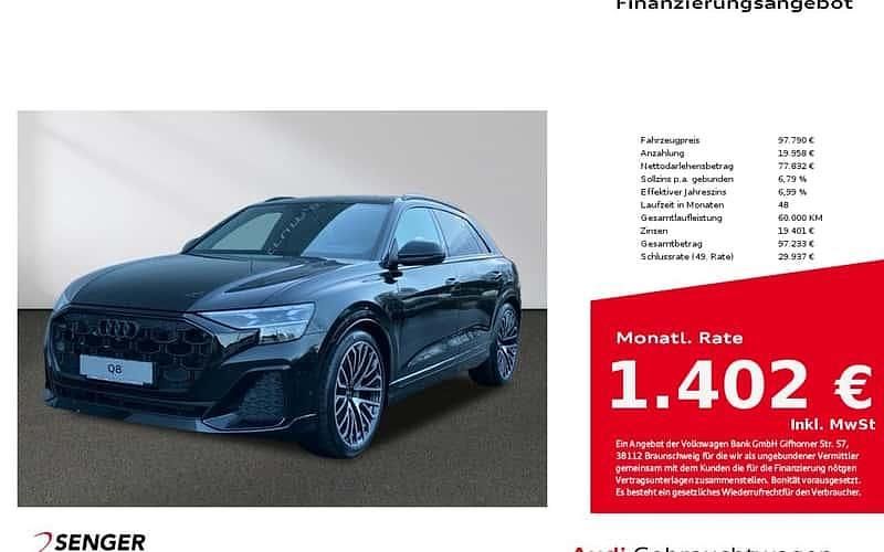 Schwarz Gebraucht 2025 Audi Q8 Ambiente SUV | 97.790 € - Bild 1/4
