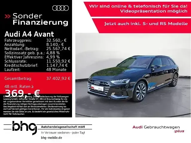 Gebraucht Audi A4 Advanced Plus 204 PS (150 kW) 2023 Kombi