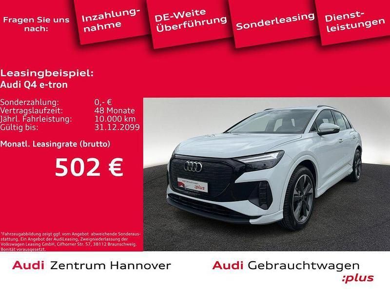 Gletscherweiß metallic Gebraucht 2022 Audi Q4 e-tron Ambiente SUV | 27.950 € (Etwas zu teuer) - Bild 1/4