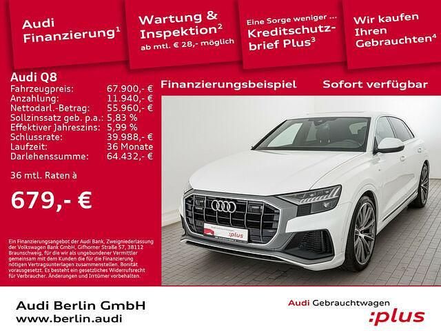 Gebraucht Audi Q8 Ambiente 381 PS (280 kW) 2022 Carraraweiß SUV