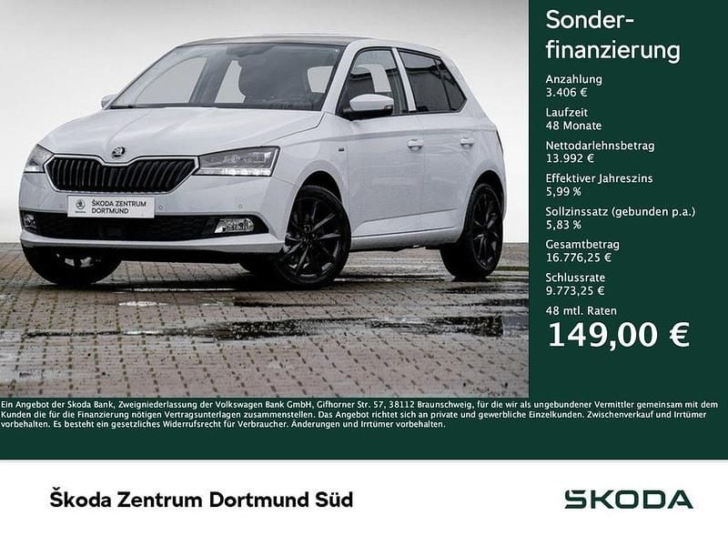 Weiß Gebraucht 2021 Skoda Fabia Best of Kleinwagen | 17.511 € (Fairer Preis) - Bild 1/4