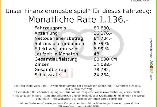 Neu Audi A5 Basis 299 PS (219 kW) 2026 Schwarz Kombi