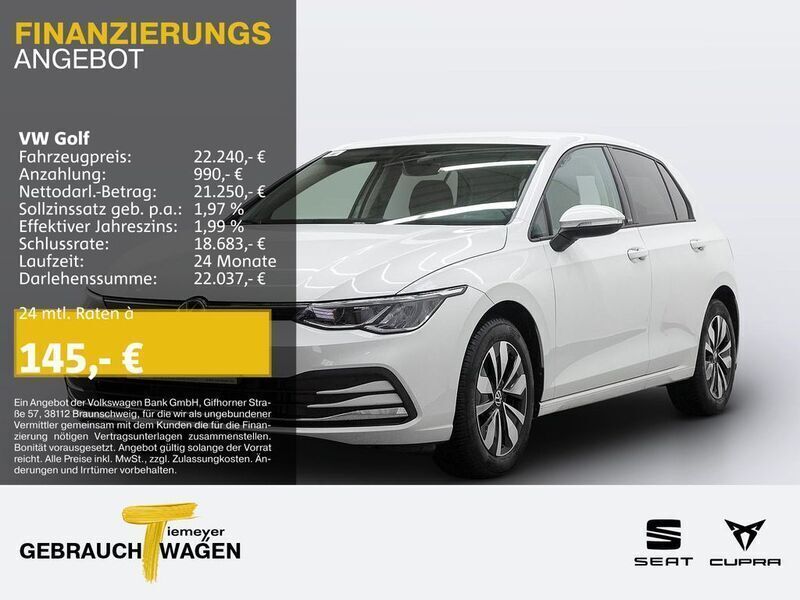 Weiß Gebraucht 2024 VW Golf VIII Move Limousine | 22.790 € (Guter Preis) - Bild 1/4