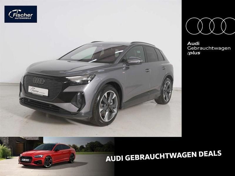 Grau Gebraucht 2024 Audi Q4 e-tron S-Line SUV | 43.980 € (Teuer) - Bild 1/4