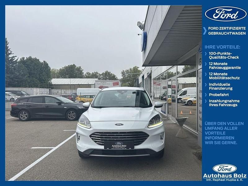 Weiß Gebraucht 2021 Ford Kuga Titanium SUV | 21.790 € (Guter Preis) - Bild 1/4