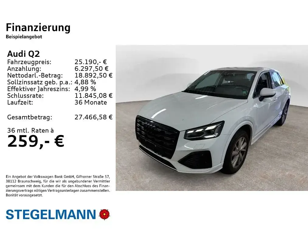 Gebraucht Audi Q2 Advanced Plus 116 PS (85 kW) 2024 Weiß SUV