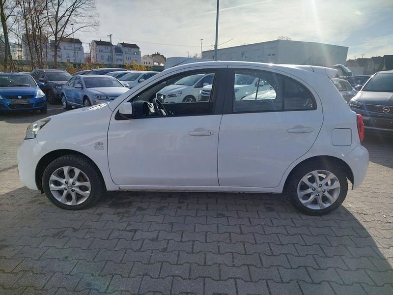 Gebraucht Nissan Micra Acenta 80 PS (58 kW) 2015 Weiß Kleinwagen