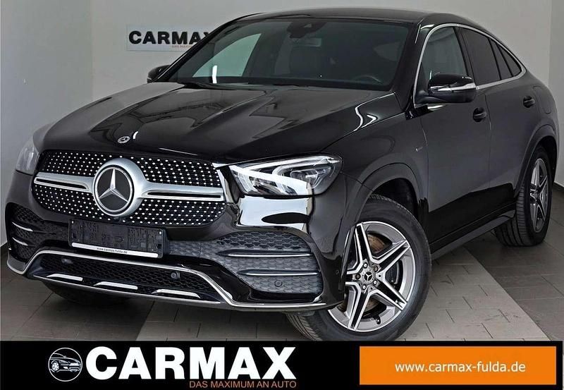 Obsidianschwarz metalliclack Gebraucht 2021 Mercedes GLE350 AMG line Coupé | 55.900 € (Fairer Preis) - Bild 1/4