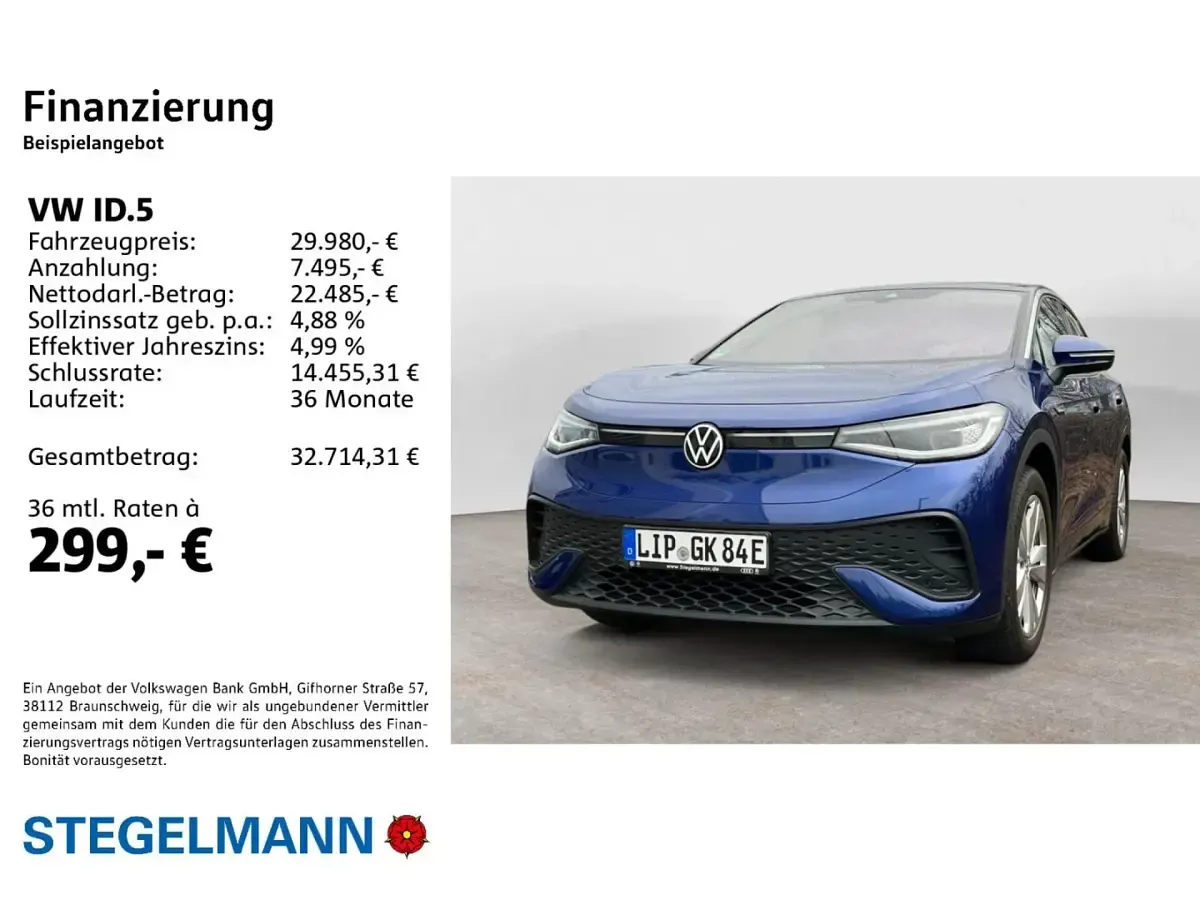 Gebraucht VW ID.5 Pro 127 kW (174 PS) 2023 Blue dusk metallic SUV
