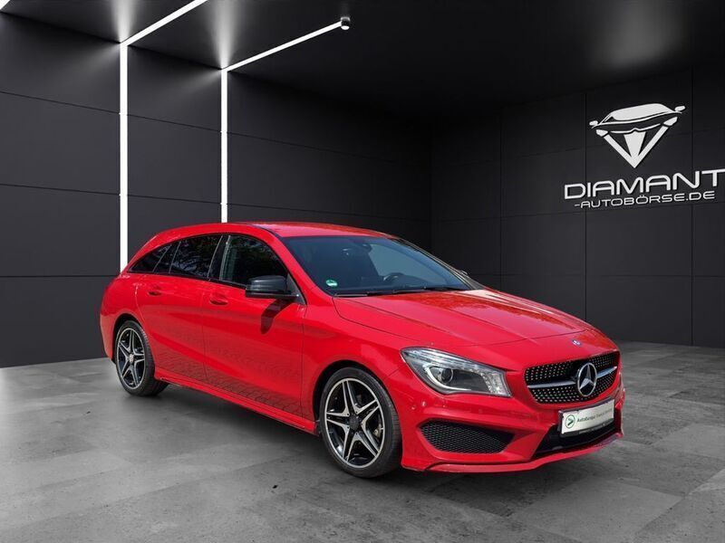 Rot Gebraucht 2016 Mercedes CLA180 Shooting Brake AMG line Kombi | 14.990 € (Guter Preis) - Bild 1/4