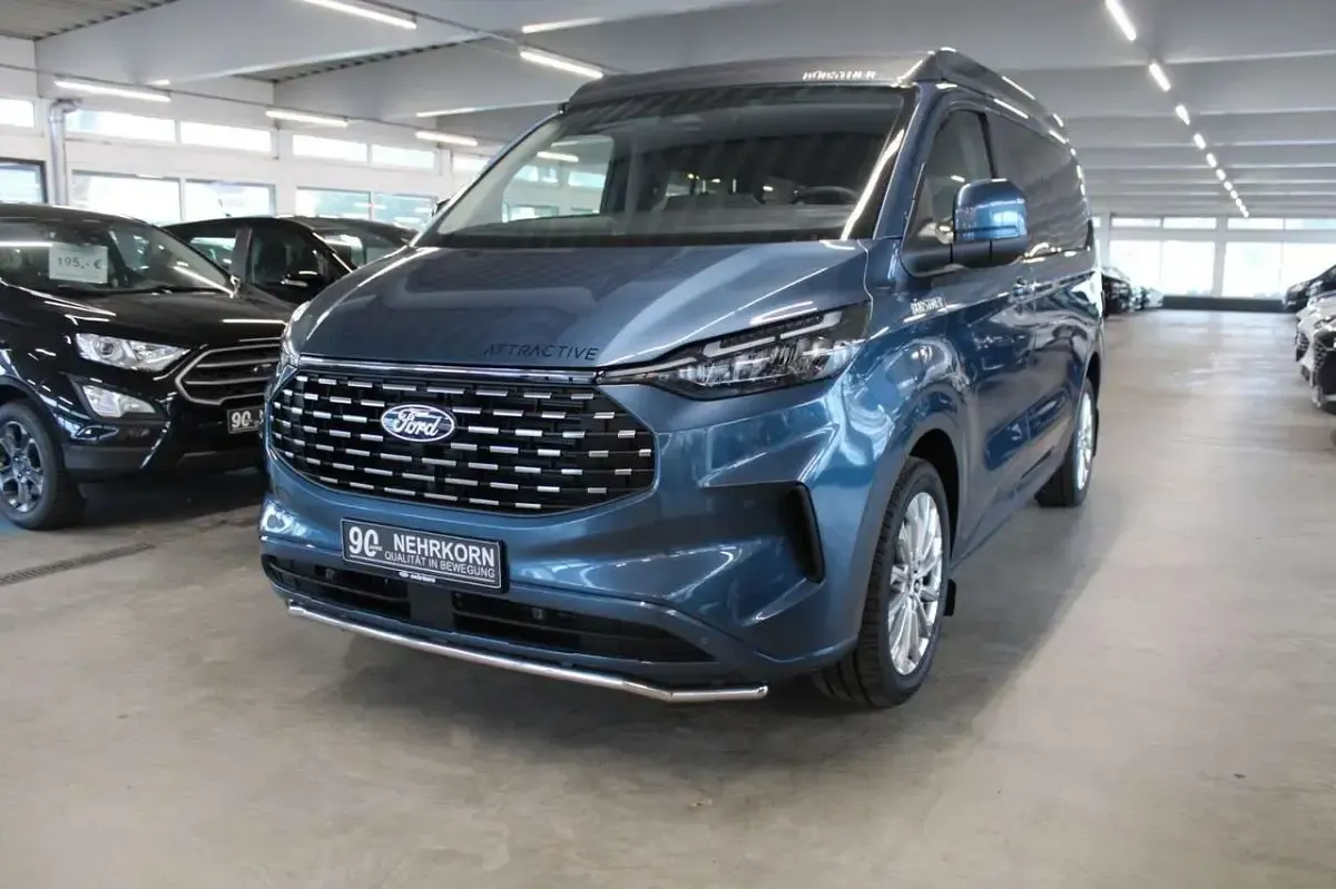 Neu Ford Transit Custom Titanium 170 PS (125 kW) 2026 Blau Van / Kleinbus