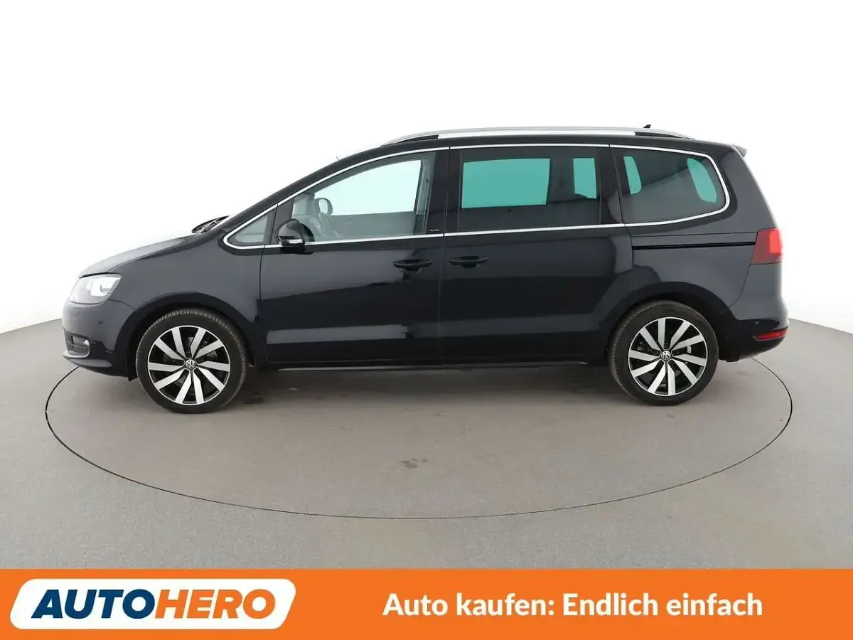 Gebraucht VW Sharan Allstar 150 PS (110 kW) 2017 Schwarz Van / Kleinbus