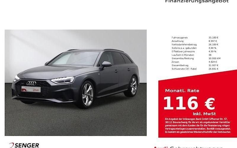 Daytonagrau perleffekt Gebraucht 2023 Audi A4 S-Line Kombi | 35.180 € (Superpreis) - Bild 1/4