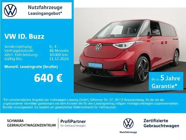 Gebraucht VW ID. Buzz GTX 250 kW (340 PS) 2025 Kirschrot Van / Kleinbus