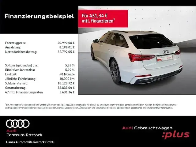 Gebraucht Audi A6 S-Line 367 PS (269 kW) 2022 Weiss Kombi