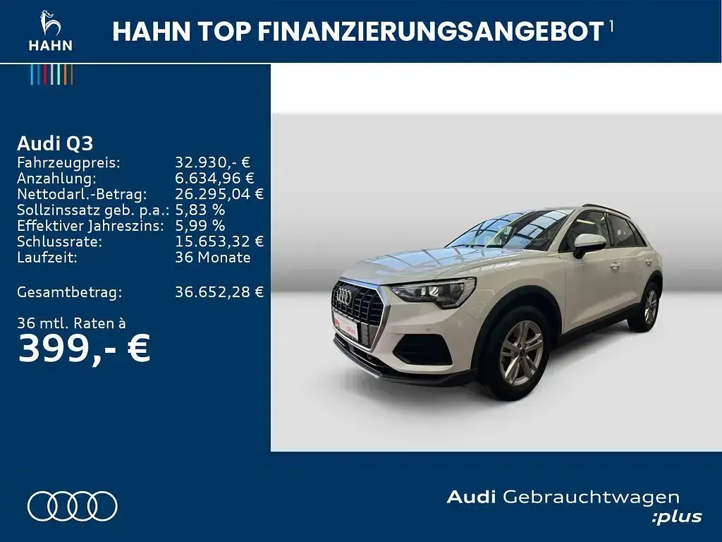 Gebraucht Audi Q3 150 PS (110 kW) 2023 Weiß SUV