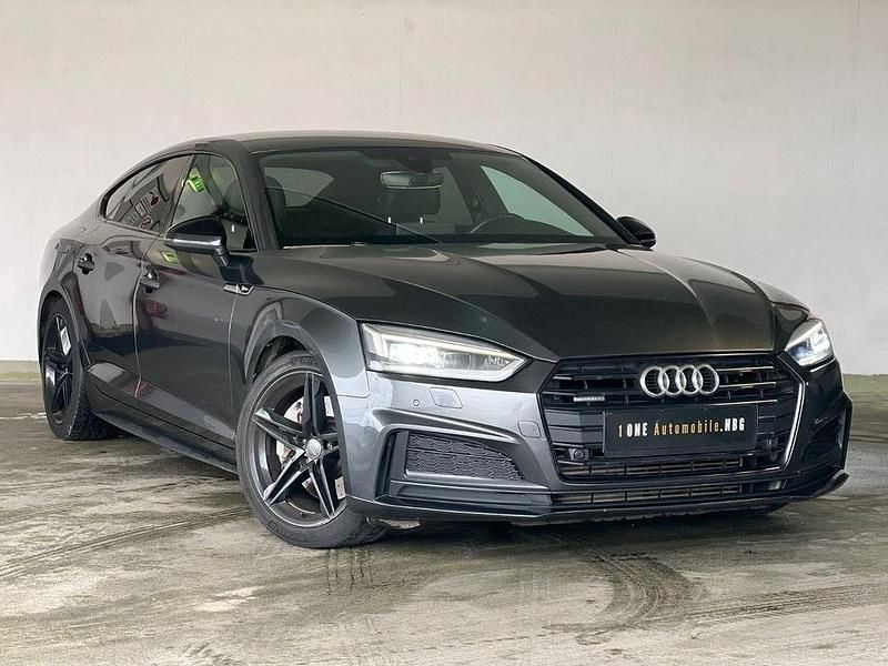 Grau Gebraucht 2018 Audi A5 Sportback Sport Limousine | 22.700 € (Teuer) - Bild 1/4