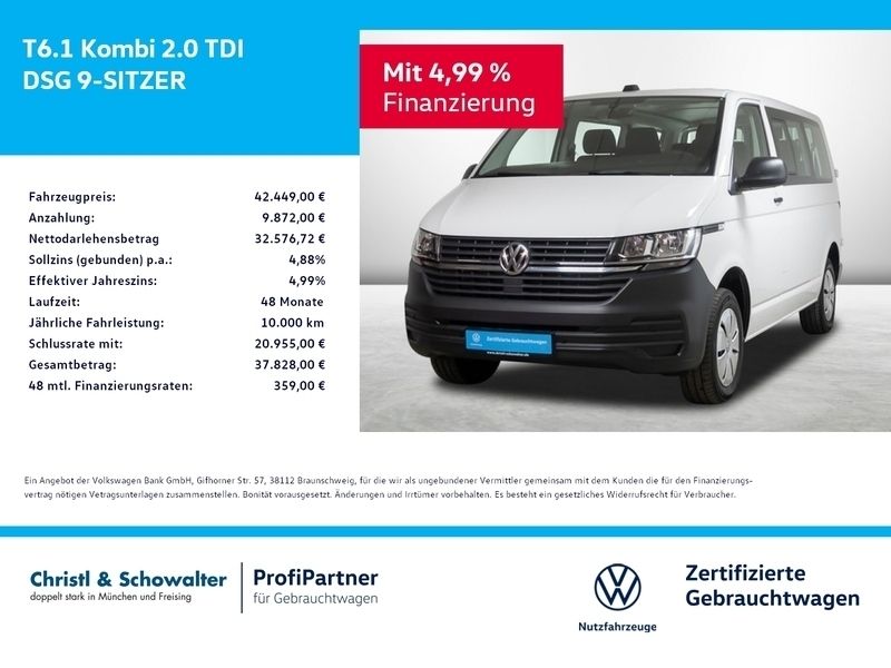 Gebraucht VW T6.1 150 PS (110 kW) 2023 Candy weiss Van