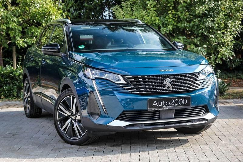 Blau Gebraucht 2021 Peugeot 3008 GT SUV | 15.990 € - Bild 1/4