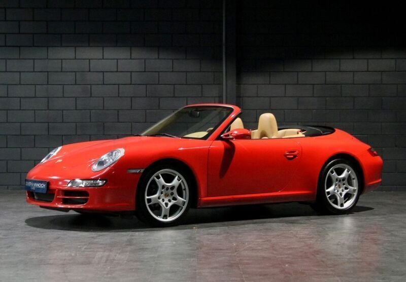Rot Gebraucht 2006 Porsche 911 Carrera Cabriolet Sport Cabrio | 44.900 € (Guter Preis) - Bild 1/4