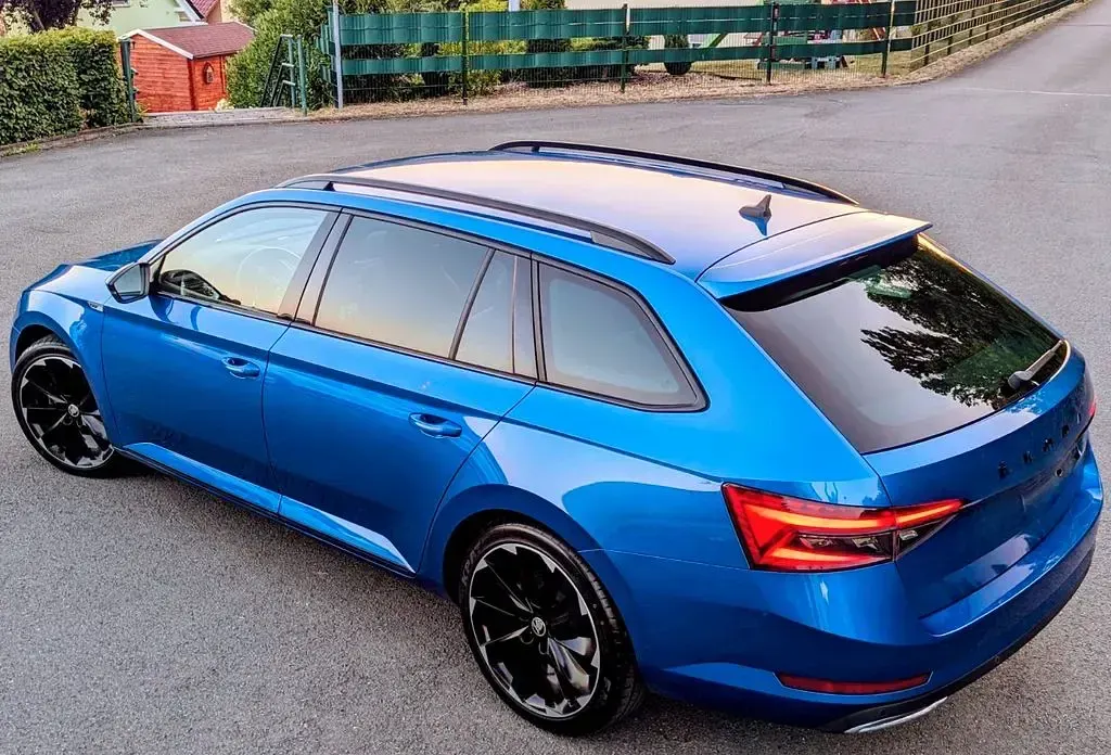 Gebraucht Skoda Superb SportLine 218 PS (160 kW) 2020 Blau Limousine