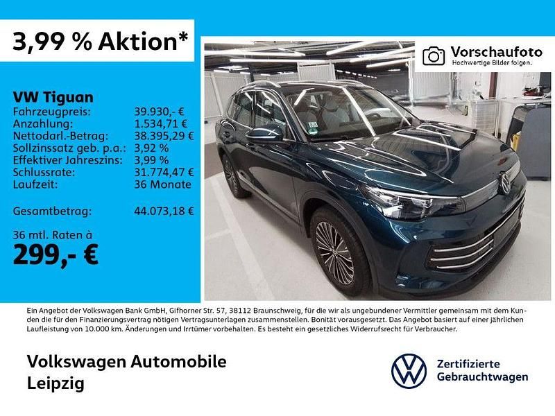 Blau Gebraucht 2025 VW Tiguan Elegance SUV | 39.930 € (Fairer Preis) - Bild 1/3
