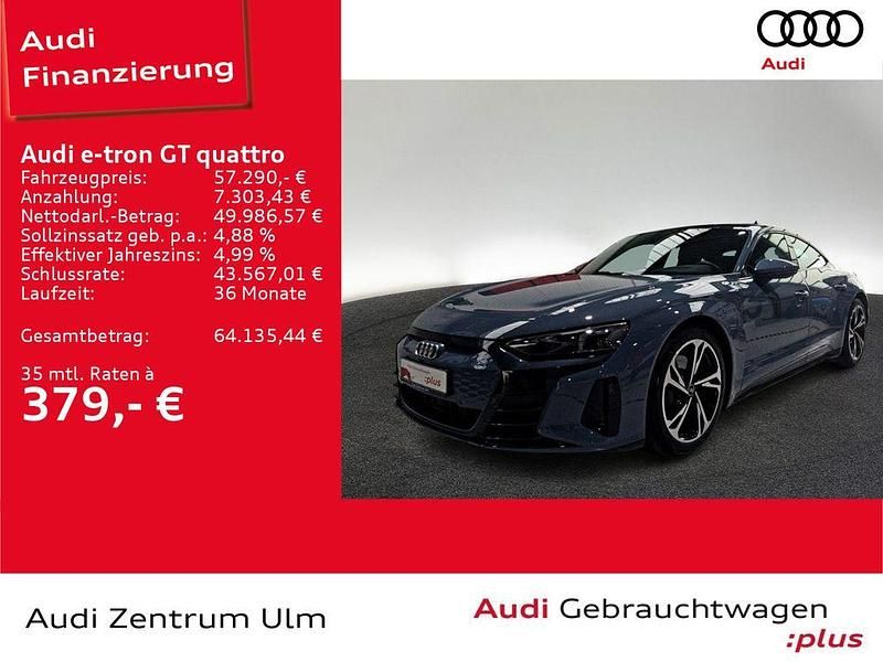 Kemoragrau metallic Gebraucht 2022 Audi e-tron GT quattro Comfort Limousine | 57.290 € (Guter Preis) - Bild 1/4