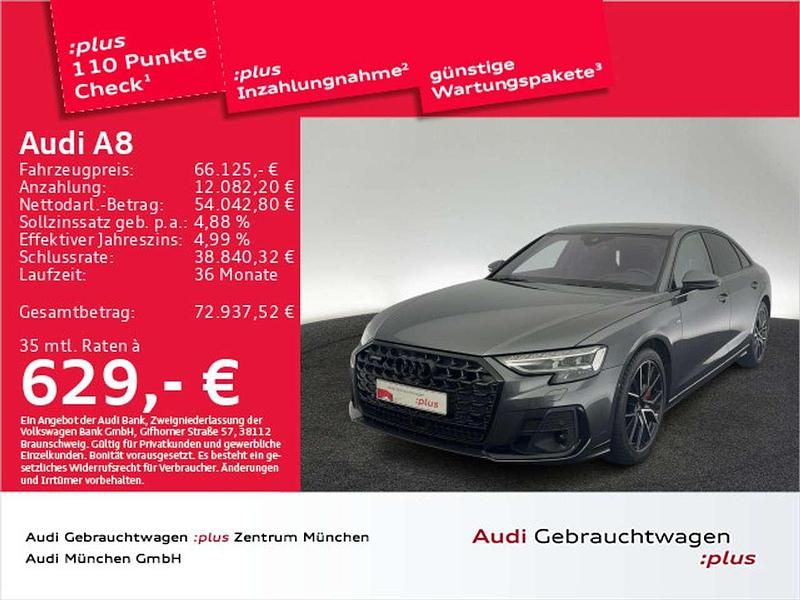 Daytonagrau perleffekt Gebraucht 2022 Audi A8 Ambiente Limousine | 66.125 € (Etwas zu teuer) - Bild 1/2